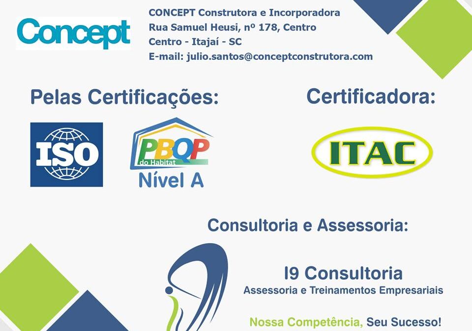 Certificação CONCEPT Construtora