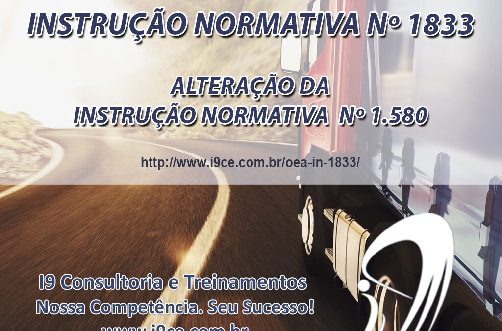 OEA – Instrução Normativa Nº 1833 – 26/09/2018
