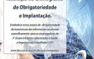 eSOCIAL – Alteração no Cronograma de Obrigatoriedade e Implantação