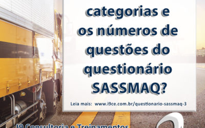 SASSMAQ – Categorias e Número de Questões