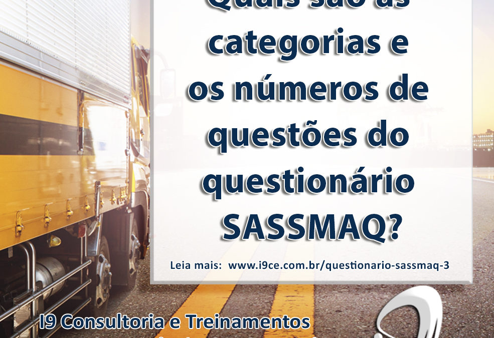 SASSMAQ – Categorias e Número de Questões