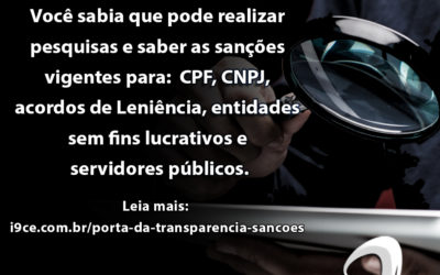Porta da Transparência – Pesquise sobre as empresas e sanções