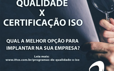 Programas de Qualidade X Certificação ISO