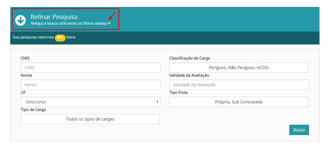 Empresas Avaliadas SASSMAQ