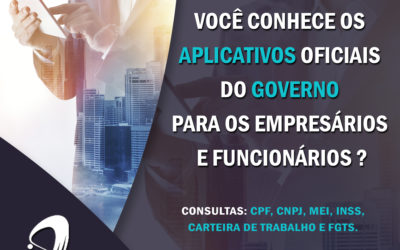 Tecnologia: Aplicativos oficiais do Governo para os empresários e funcionários