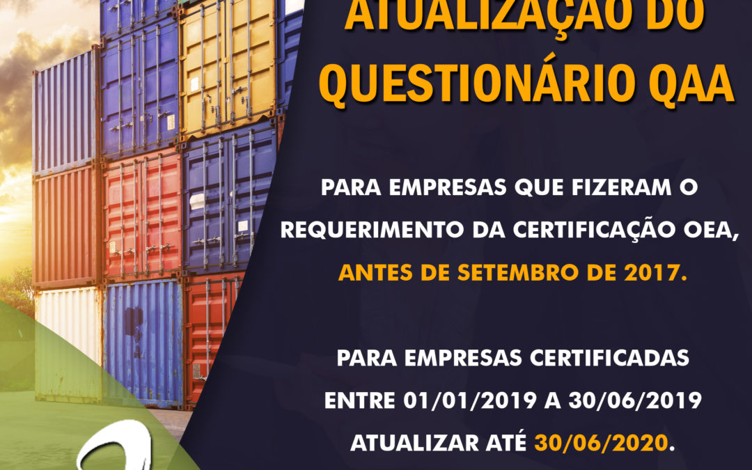 OEA – Atualização do Questionário de Autoavaliação (QAA)
