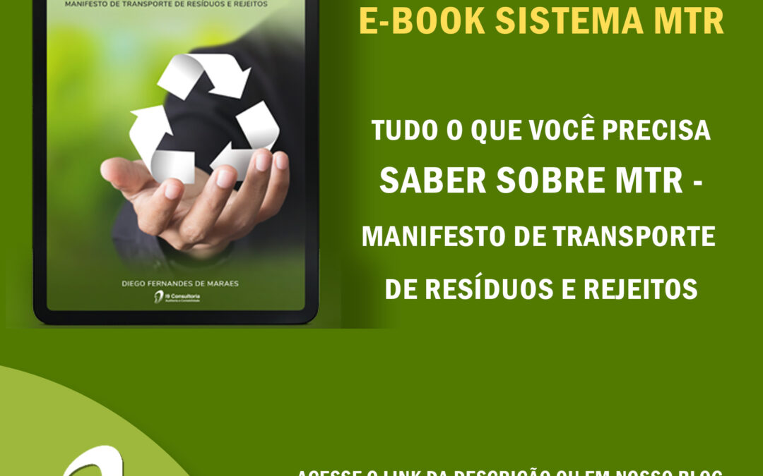 E-book Gratuito: Sistema MTR – Manifesto de Transporte de Resíduos e Rejeitos