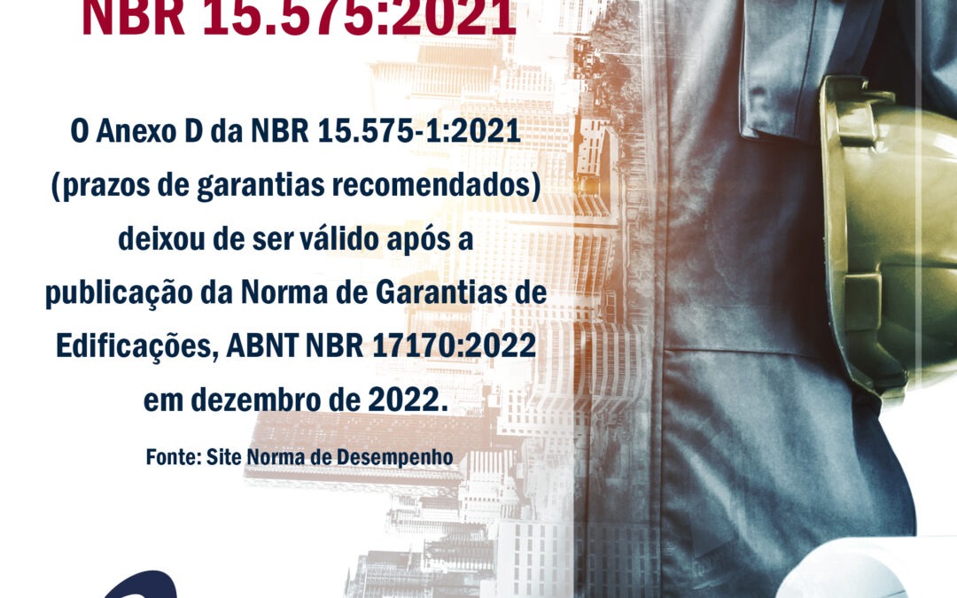 Atualização da NBR 15.575:2021